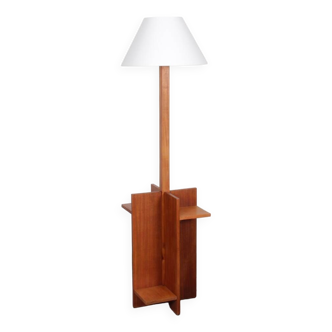 Modernist wooden floor lamp, 1930-40
