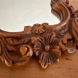Miroir bois sculpté
