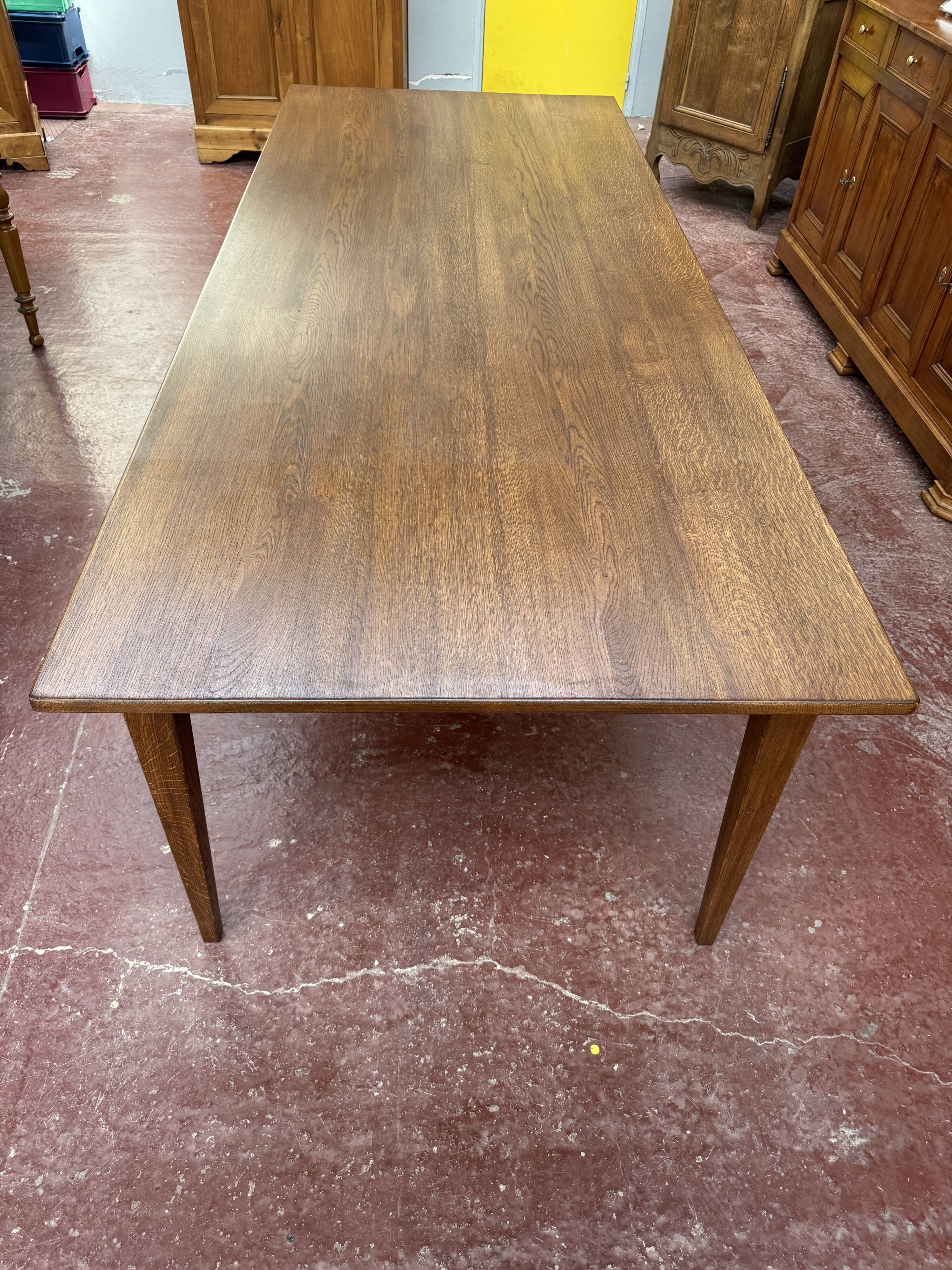 Oak farmhouse table