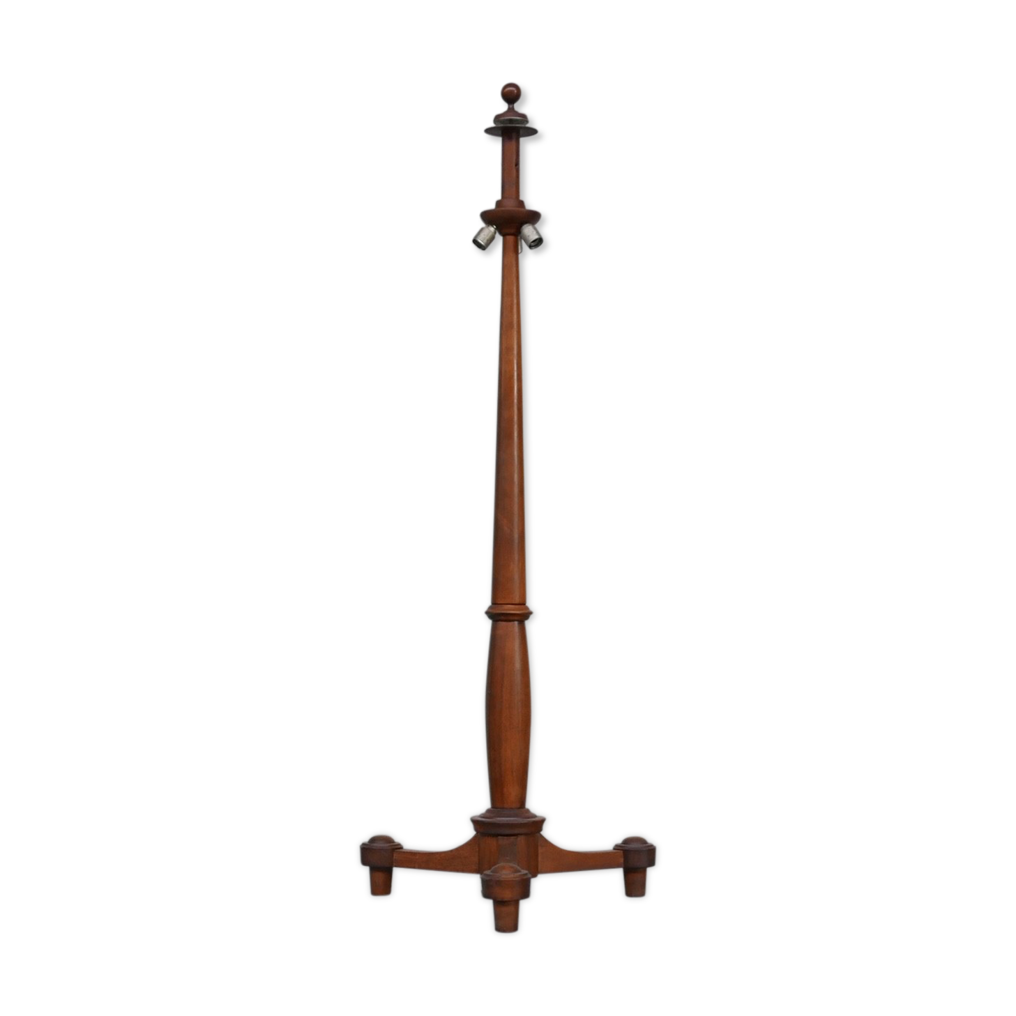 Antique walnut french floor lamp