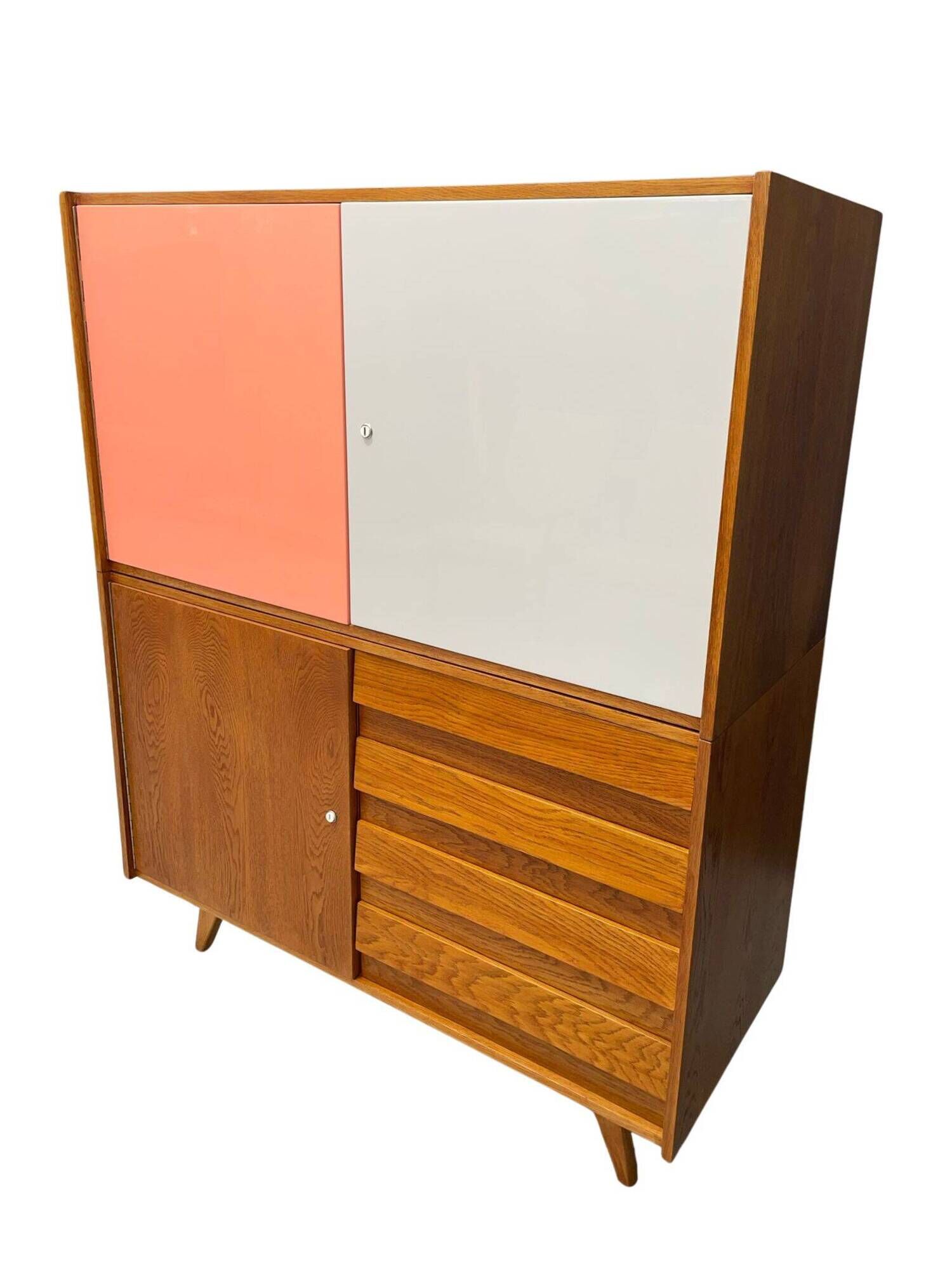 Meuble U-450 en Chêne par Jiří Jiroutek pour Interiér Praha, Tchécoslovaquie, 1