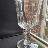 6 verres à vin blanc en cristal taillé