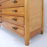 Vintage 5 Drawer Chest of Drawers with brass handles
