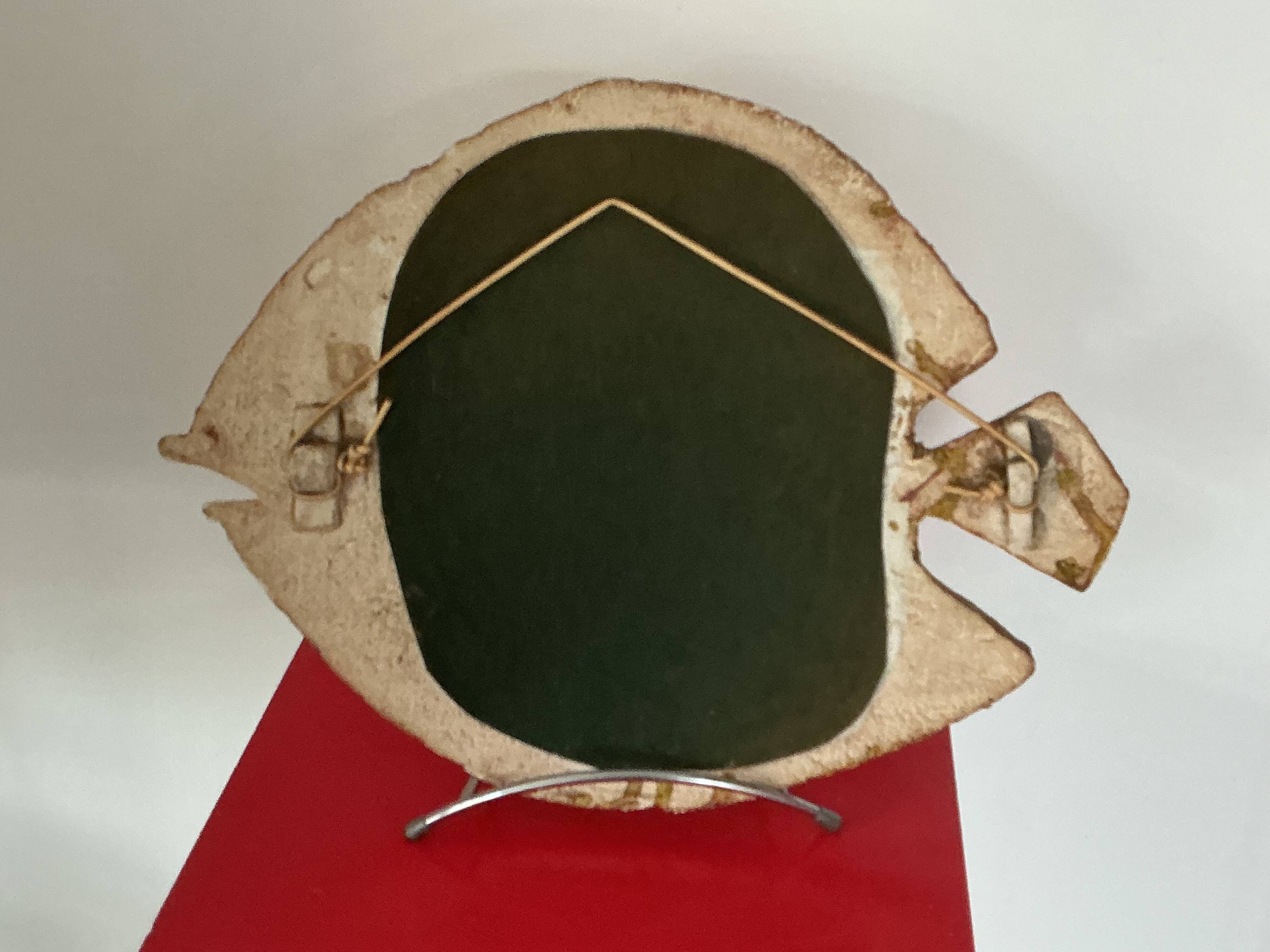 Ceramic fish-shaped mirror 1970