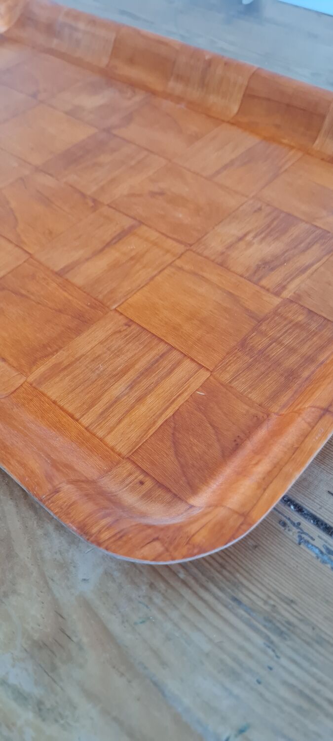 Wooden tray from the 70s