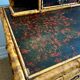 Victorian tiger bamboo, cane & chinoiserie dressing table with drawers, England 1880s, aesthetic movement