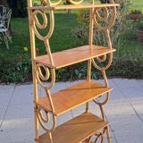 Rattan shelf