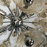 Venini, vintage 35 glass flowers sputnik from 70s