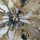 Venini, vintage 35 glass flowers sputnik from 70s