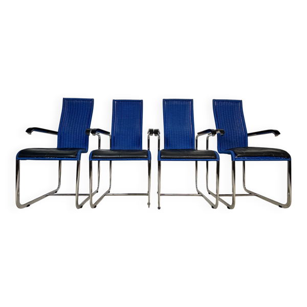 4 chaises Cantilever D25 Marcel Breuer pour Tecta – Bauhaus
