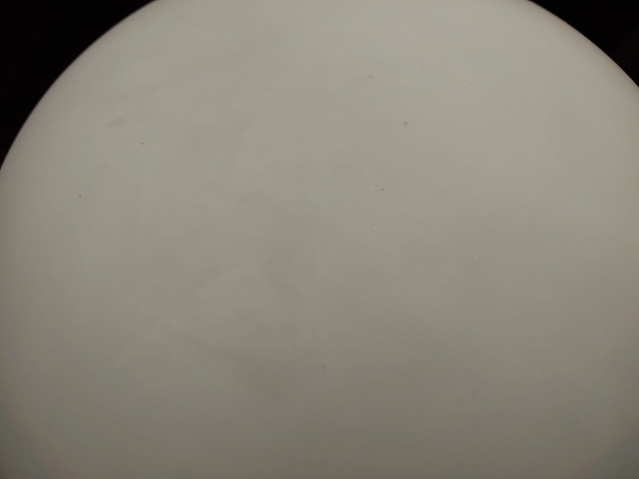 Opaline-style round glass ceiling light