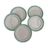 Lot de 8 assiettes Ceranord St-Amand semi-porcelaine
