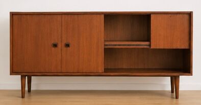Vintage Scandinavian teak library