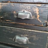 Old workshop drawer cabinet industrial furniture black patina