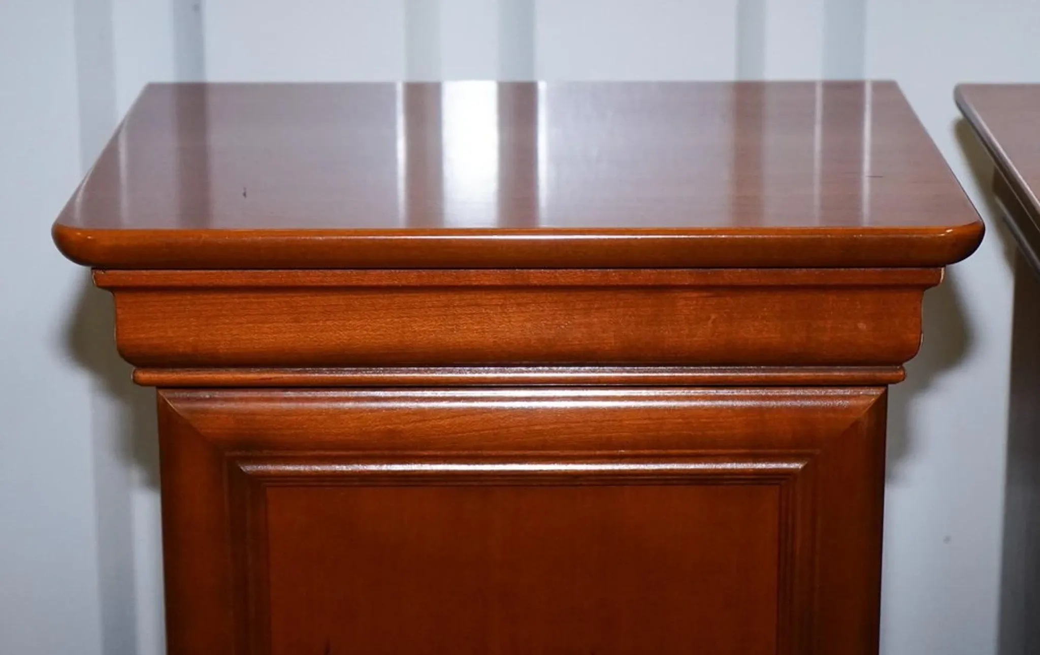 Vintage Cherry Nightstands, France, Set of 2