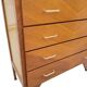 Vintage chest of drawers from the 70s with compass feet