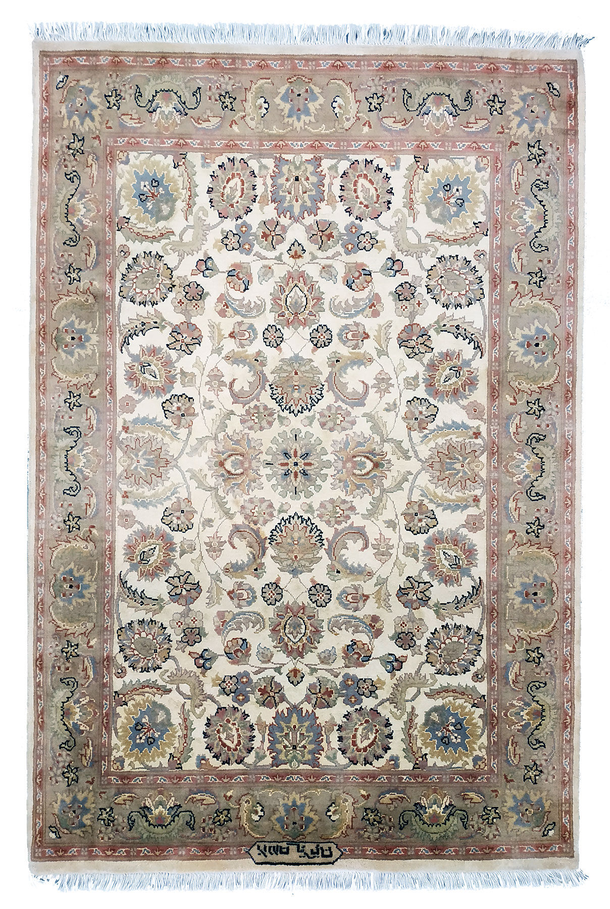 Oriental carpet "Punjab" silk background