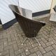 2 cone chairs and a table by Steel-Line