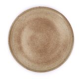 Handmade stoneware pie dish, 60s