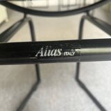 Set of 4 Latonda chairs by Mario Botta for Alias 1986, rare version with leather seat