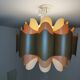 Two Zicoli vintage 1960 origami luminaires