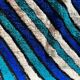 Tapis marocain en laine bleue