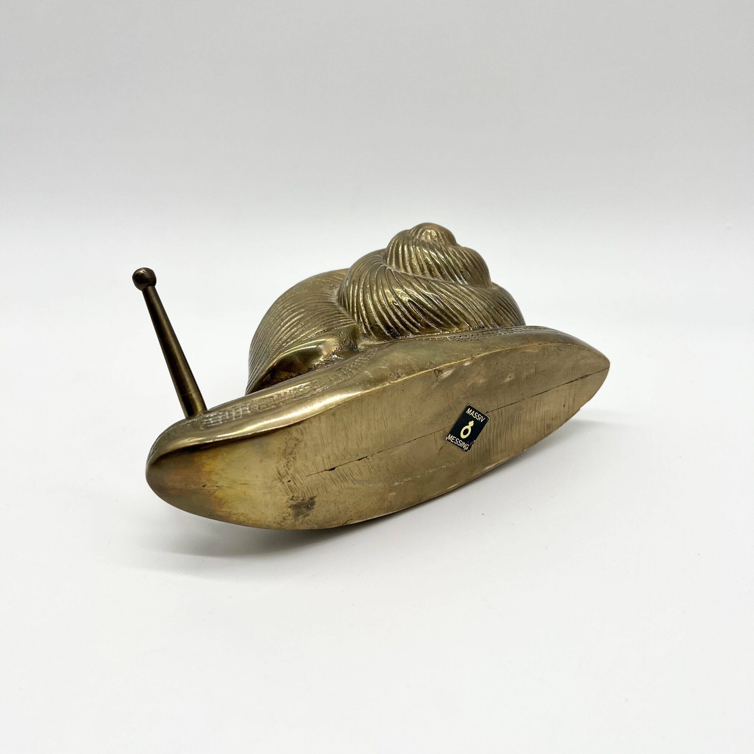"XXL" brass snail – Germany, 1970s