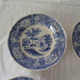 4 plates earthenware 453112 villeroy & boch burgenland blue