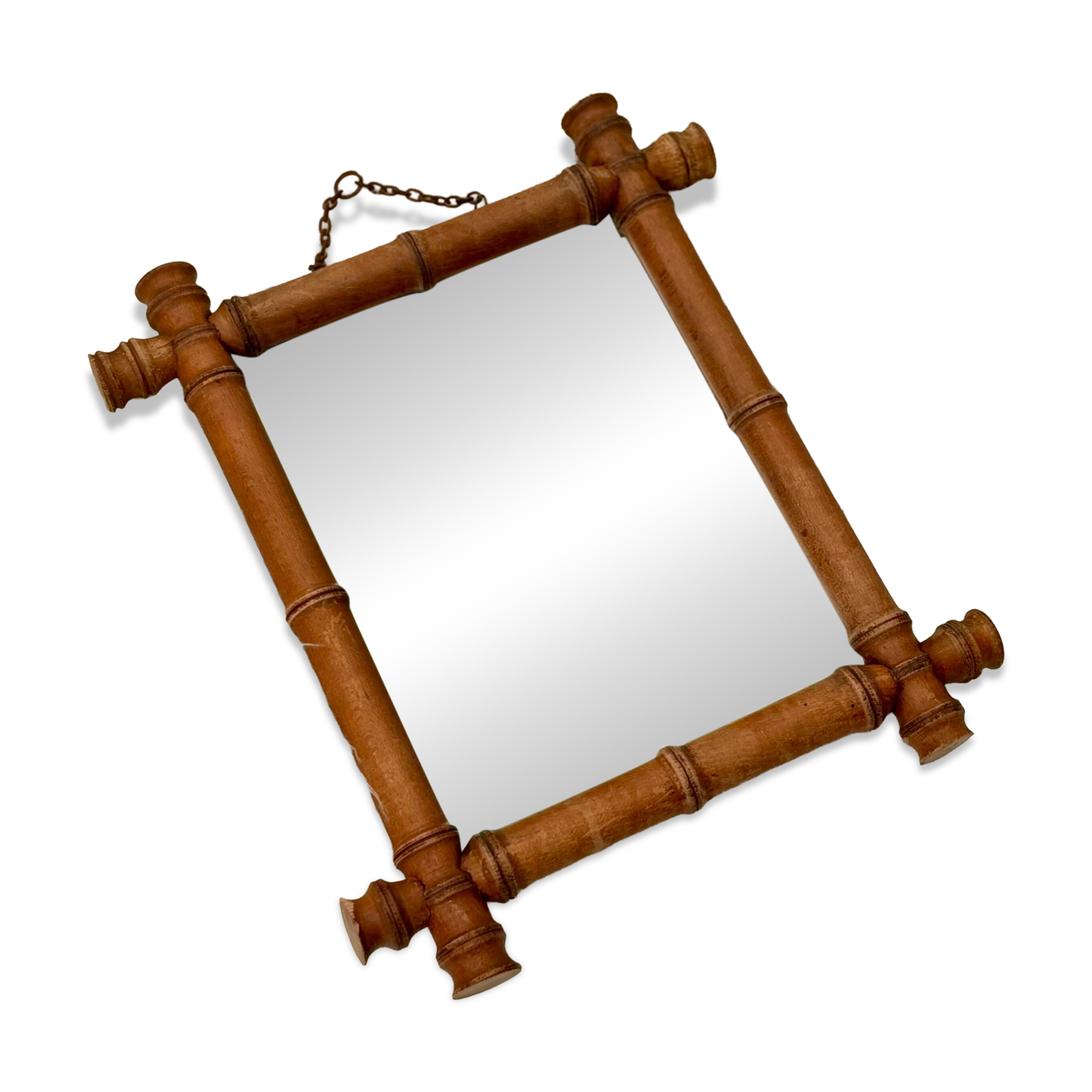 Miroir bois bambou