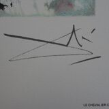 Salvador Dali: Horses, The Christian Knight - Signed Lithograph