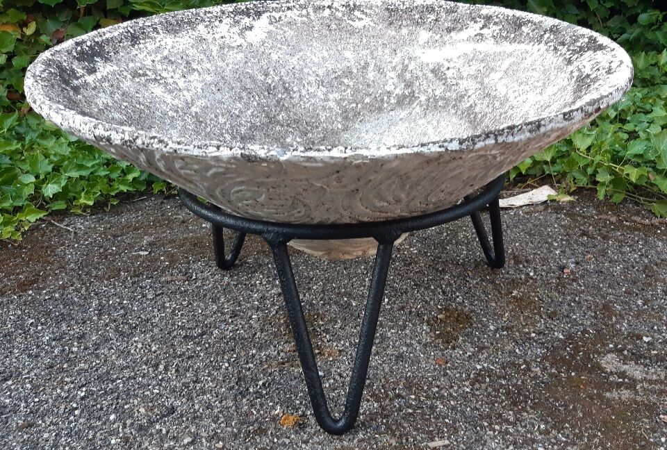 Conical planter on tripod stand 1950