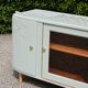Art Deco sideboard in solid wood – Verdigris – 140 cm