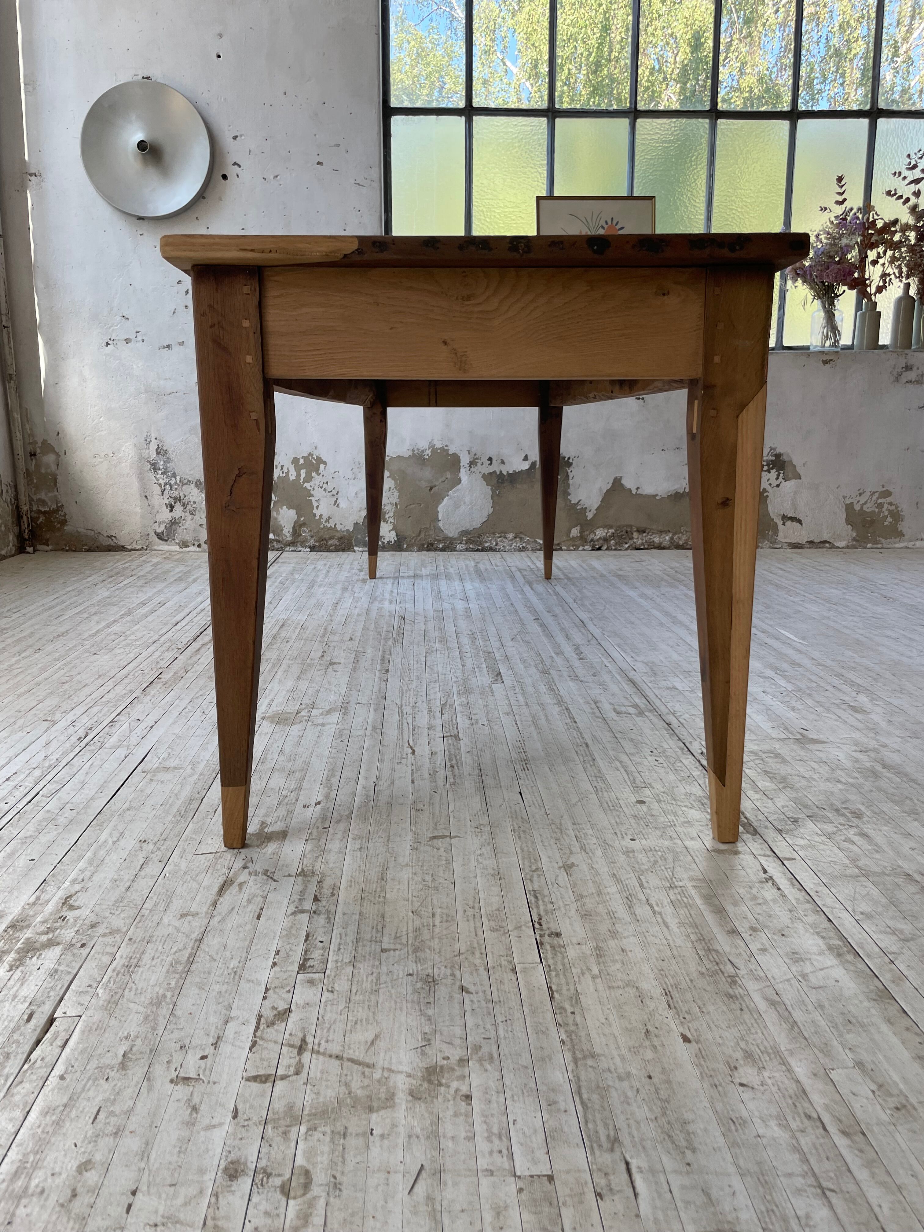 Oak farmhouse table