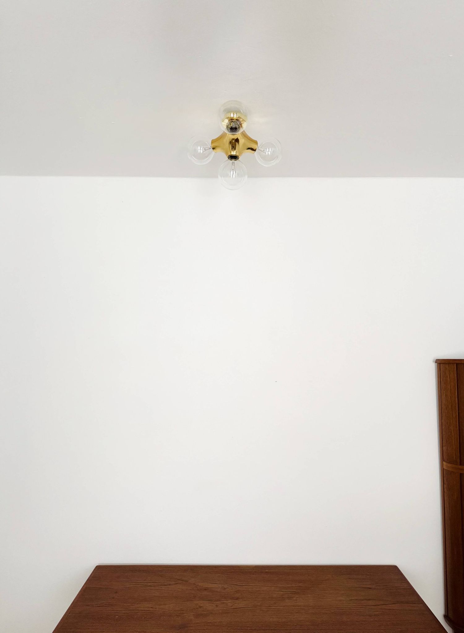 1 of 2 Sputnik Gemini Flush Lamps by Gebrüder Cosack