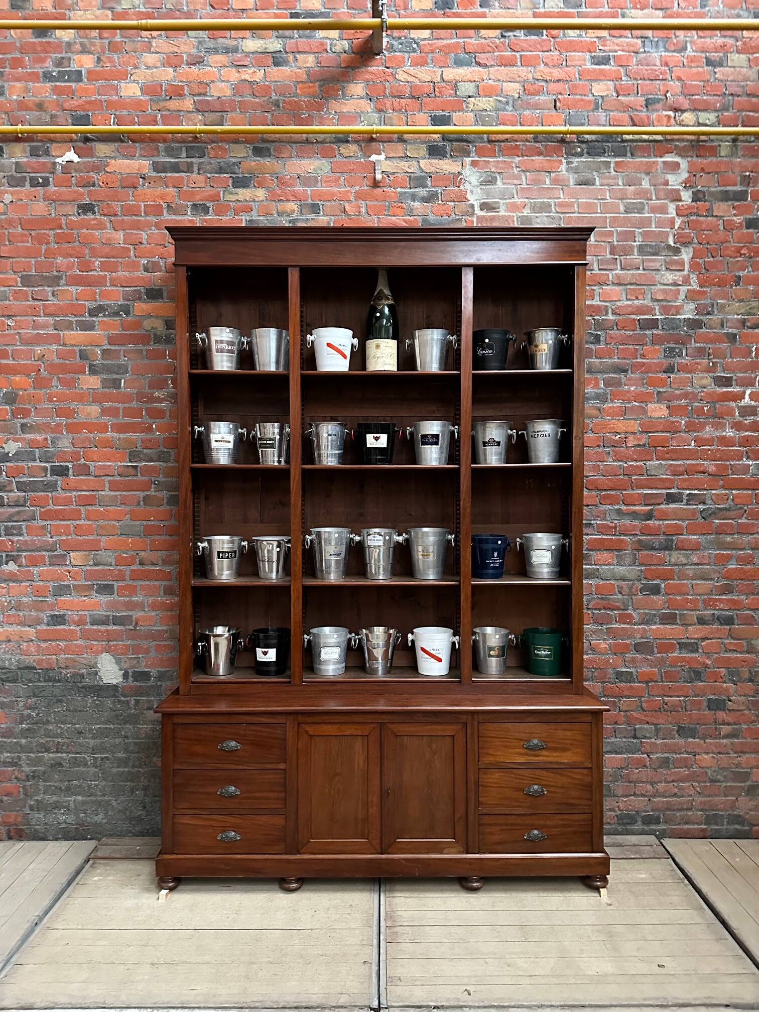 Huge Pharmacy Cabinet from the End of the 19th Century