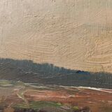 Oil on wood signed Th Linsyer