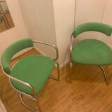 Paire de fauteuil design label Zougoise Victoria