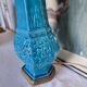 Table lamp attributed to Théodore Deck (1823-1891) in glazed porcelain