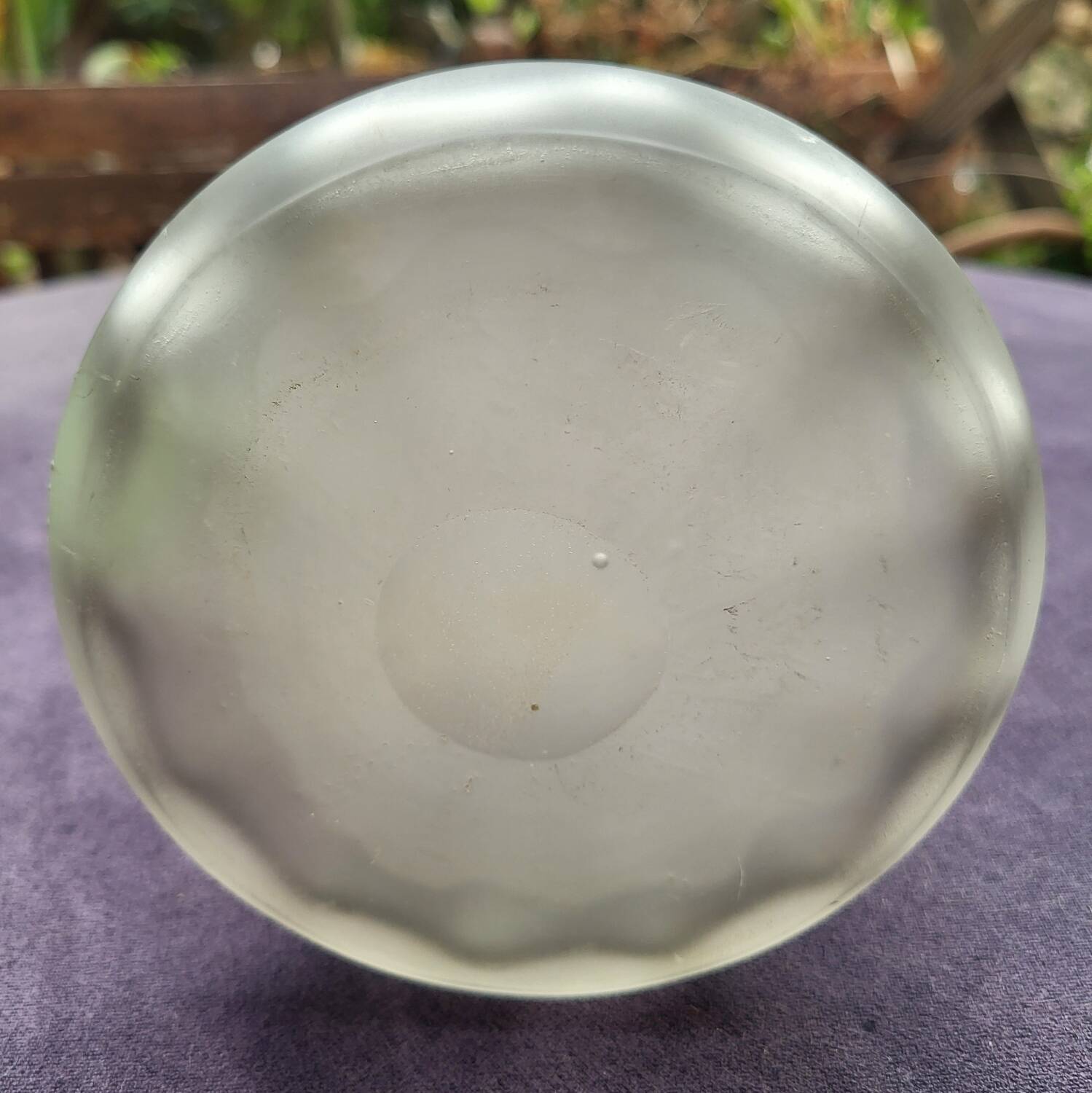 Legras vase, table bouquetier model "violet"