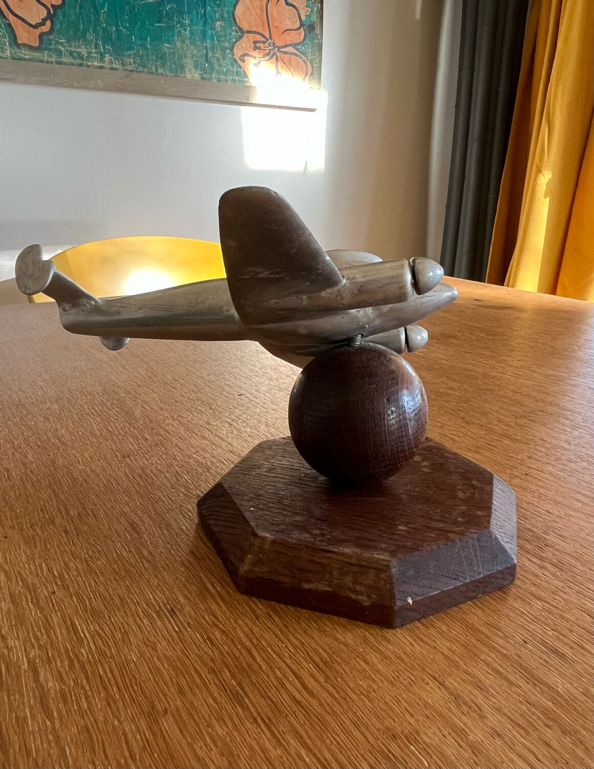 Old aluminum aircraft