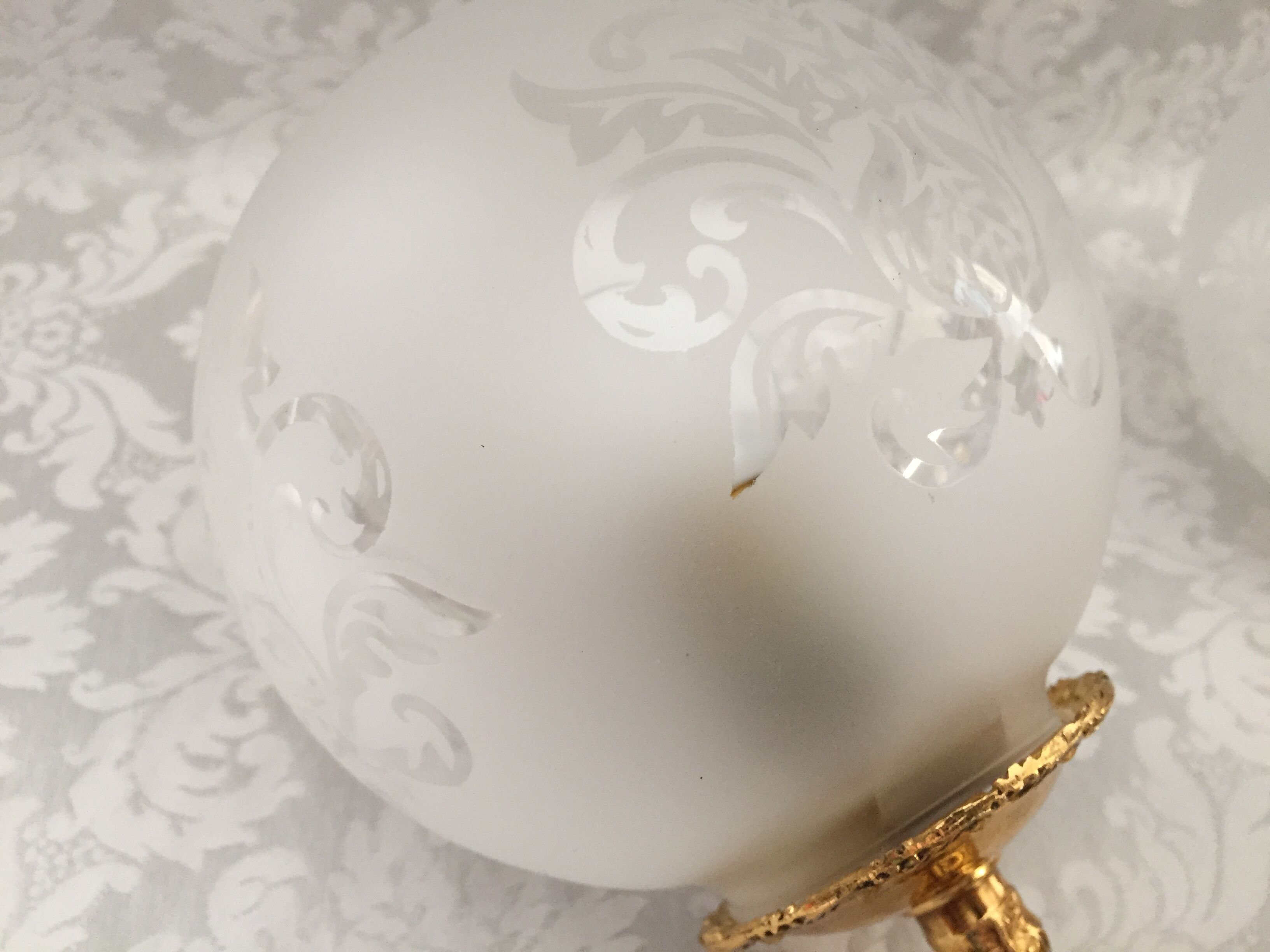 Pair wall lamps gilded bronze atlas globe style louis xv/xvi