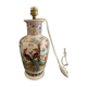 Lamp foot, Chinese style, flowers, sinograms, porcelain, Italy