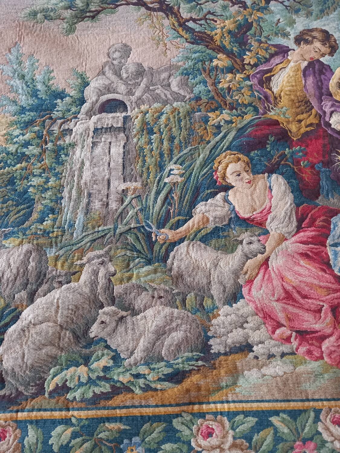 French wall tapestry Jacquard - La Filandiere