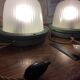 Pair of bedside Holophane with switch lamps PEAR vintage