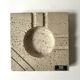 Sculpted travertine ashtray by Fratelli Manelli, Italian design 1970.