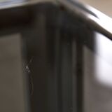 Table Basse en Chrome et Verre Fumé, 1970s