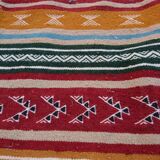 Carpet kilim multicolor wool handmade 195x115cm