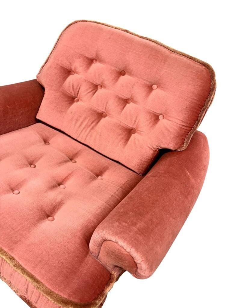 Fauteuil rose vintage