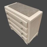 Art Deco chest of drawers with moustache feet, 1930