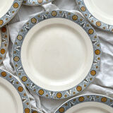 10 flat ironware plates “Lamartine” Salins